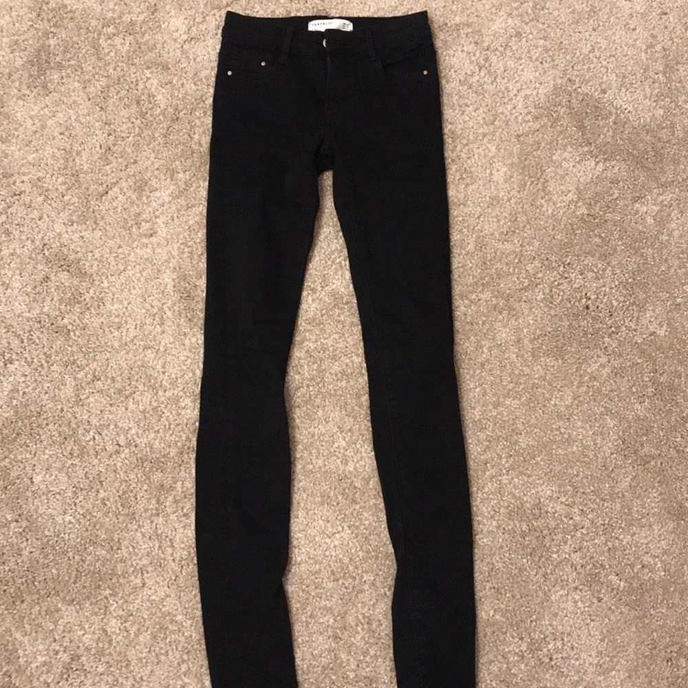 Zara black skinny jeans jeggings size 00